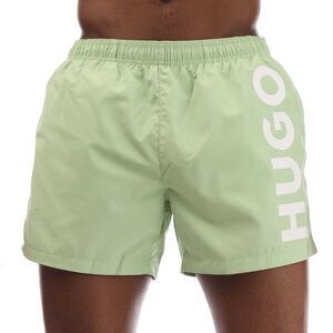 Hugo Mens Abas Logo Swim Shorts / Green